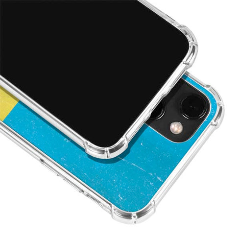 Ukraine Flag Distressed iPhone 14 Clear Case